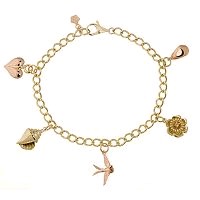 Gold Charm Bracelet